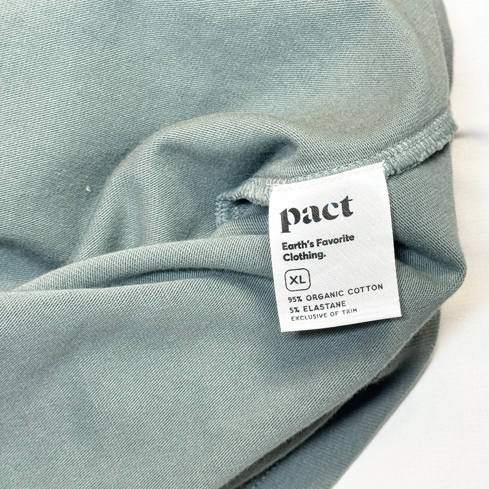 Pact CloudKnit Sweatshirt Dress XL Comfortable Casual River Rock Organic Cotton - Picture 5 of 11